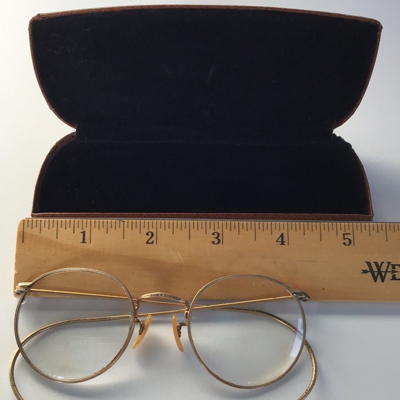 Antique Wire Reading Eye Glasses Spectacles Bifocals - Picture 12 of 16